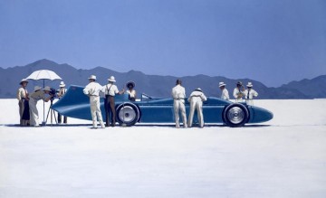 Jack Vettriano Painting - Bluebird en Bonneville Contemporary Jack Vettriano